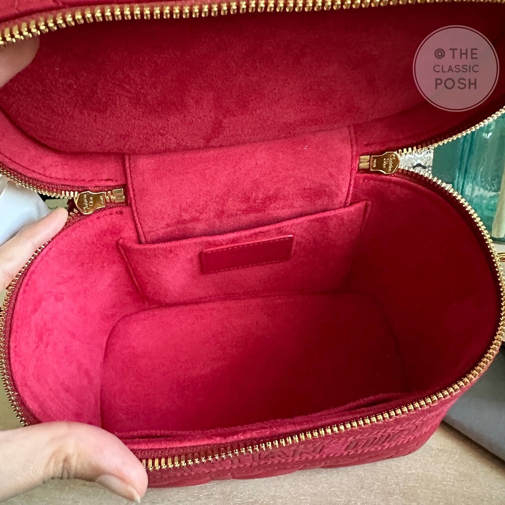 BNWT DIOR TRAVEL VANITY LAMBSKIN SMALL  LEATHER CROSSBODY BAG - Picture 8 of 12